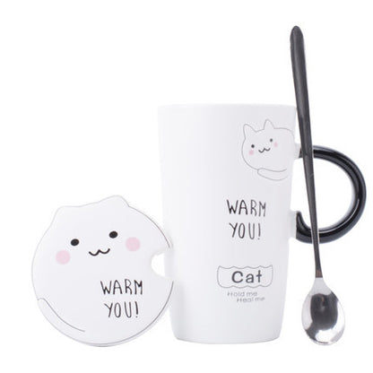 Creative Ceramic Mugs Cute Breakfast Coffee Cup Korean Versi