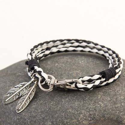 Fashion Jewelry Leather Charm Friendship Bracelets & Bangles