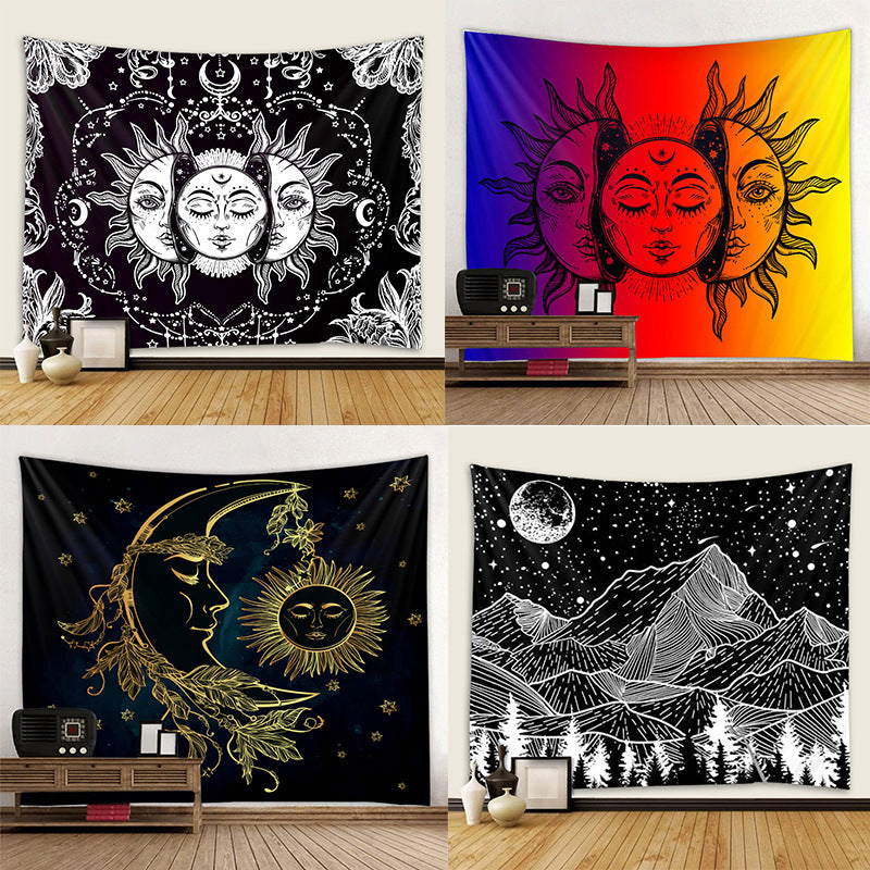 Black And White Series Tapestry Cross-border Explosion Background Cloth