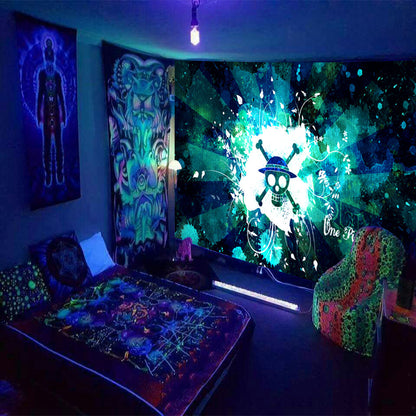 Fluorescent Tapestry Game Dormitory Living Room Decoration Hanging Cloth