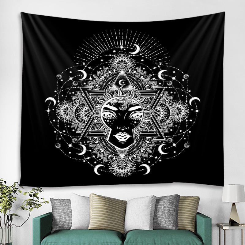 Black And White Series Tapestry Cross-border Explosion Background Cloth