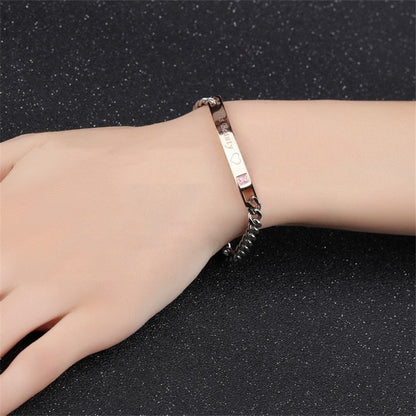 Fashion Simple English Alphabet Men's And Women's Bracelets