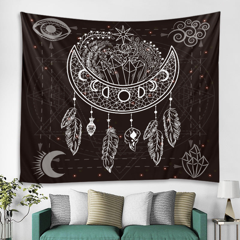 Black And White Series Tapestry Cross-border Explosion Background Cloth