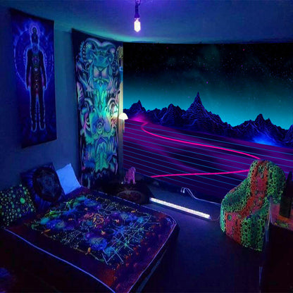 Fluorescent Tapestry Game Dormitory Living Room Decoration Hanging Cloth