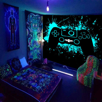 Fluorescent Tapestry Game Dormitory Living Room Decoration Hanging Cloth