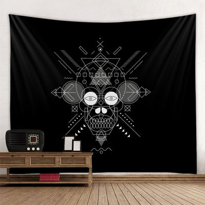 Black And White Series Tapestry Cross-border Explosion Background Cloth