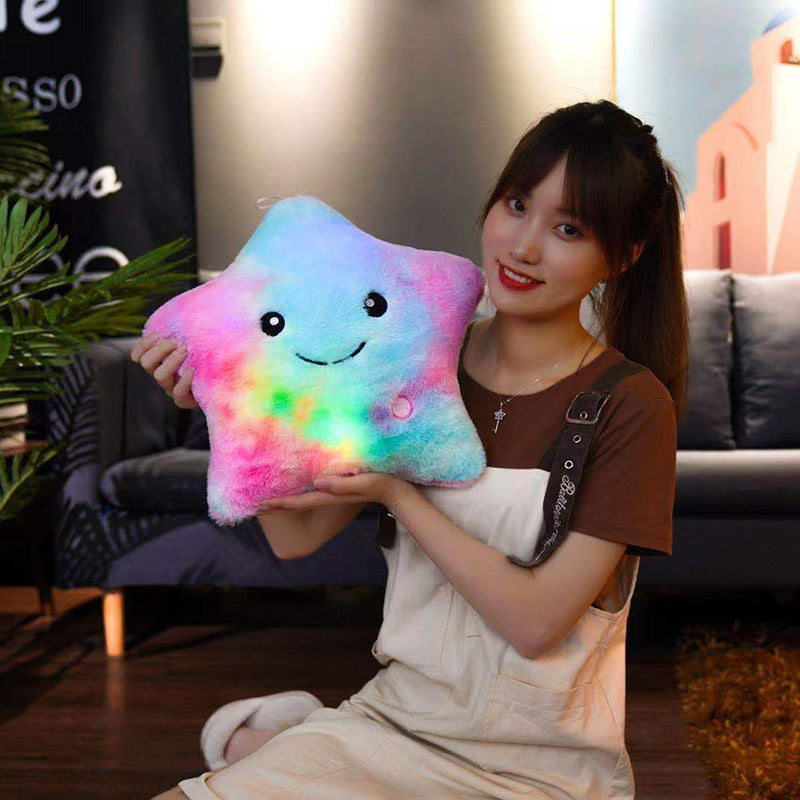 Colorful Glow Pillow Plush Toys Valentine's Day Girlfriend Gift