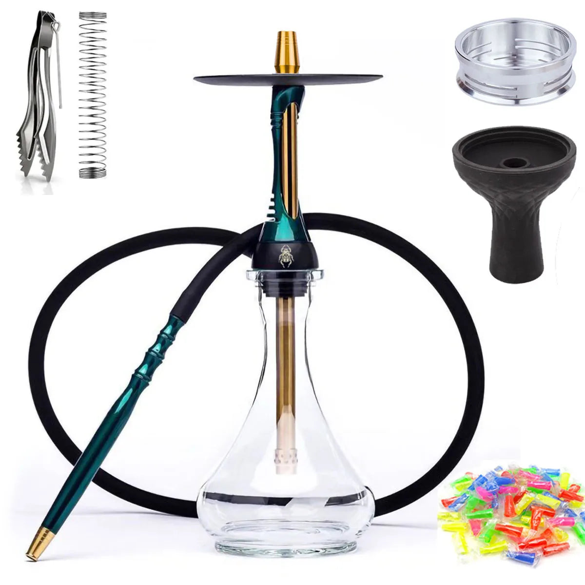 Hookah Complete Set with Glass Base