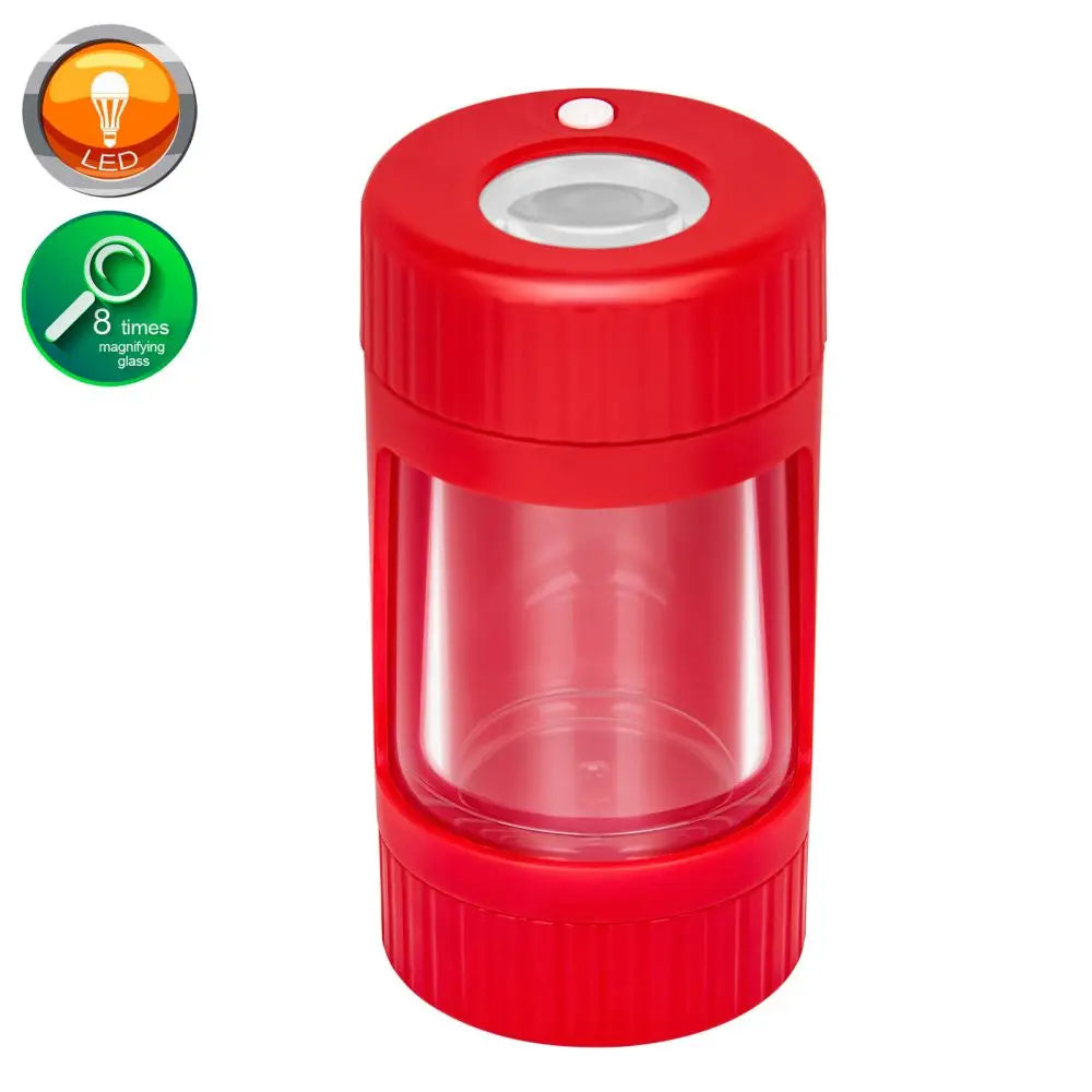 4 In 1 LED Tobacco Storage Jar with Grinder