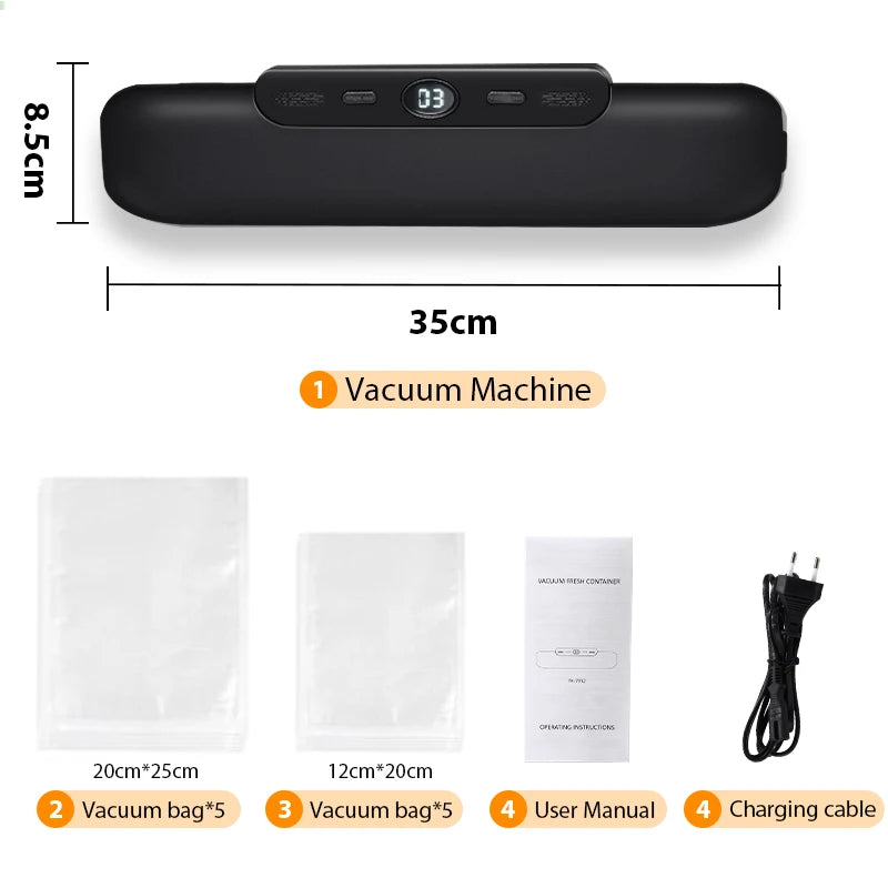 Food Vacuum Sealer with Free 10pcs Vacuum bags