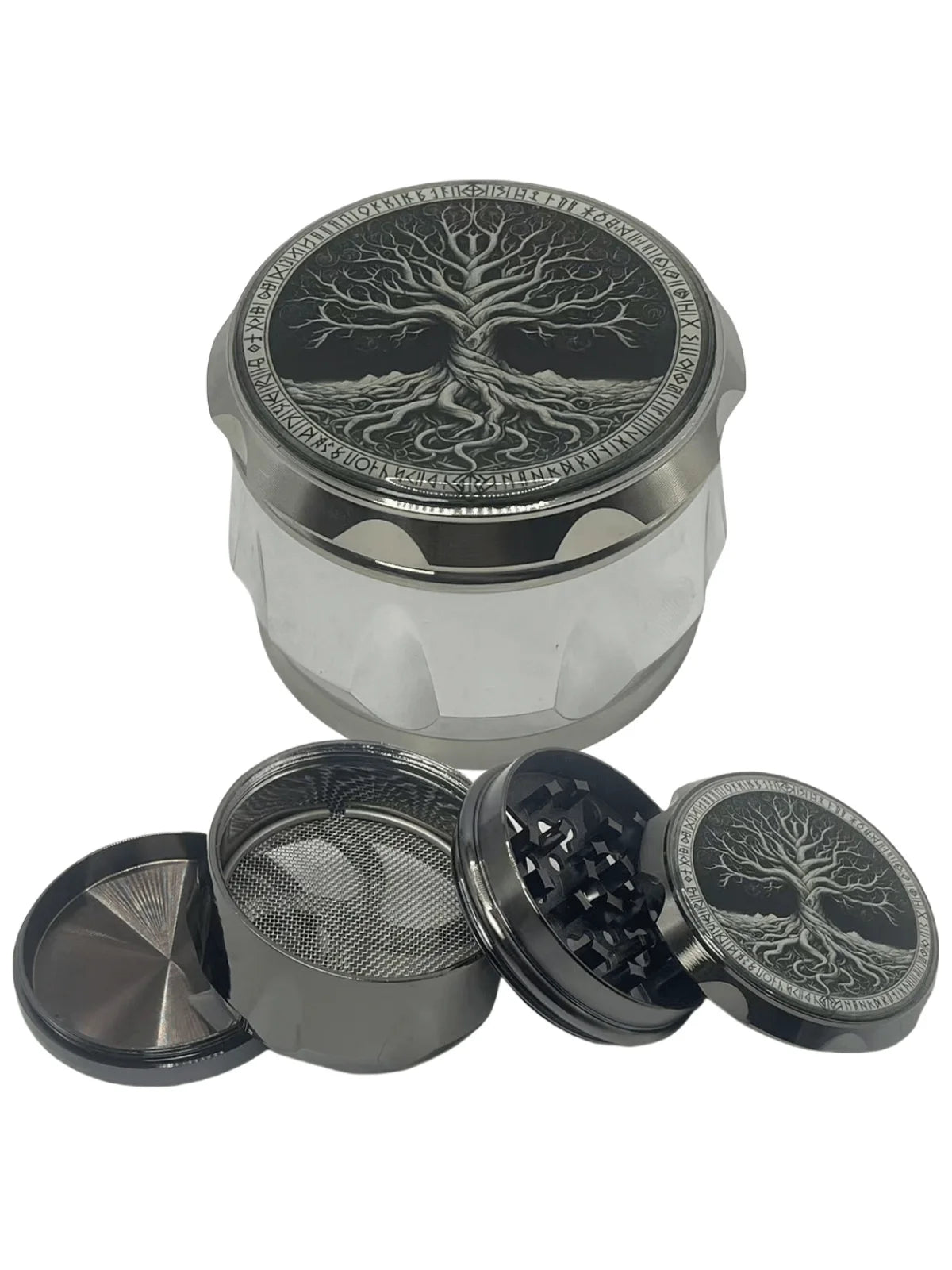 2.6inch Metal Tree Herb Grinder 4-Layers