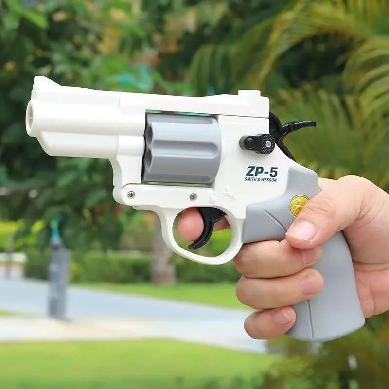 Soft Dart Bullet ZP5 Revolver Pistol Launcher Toy