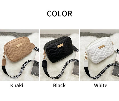 Wave Embroidery Square Bag for Women