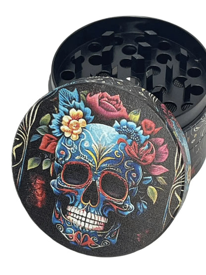 2inch Metal Skull Herb Grinder 4-Layers