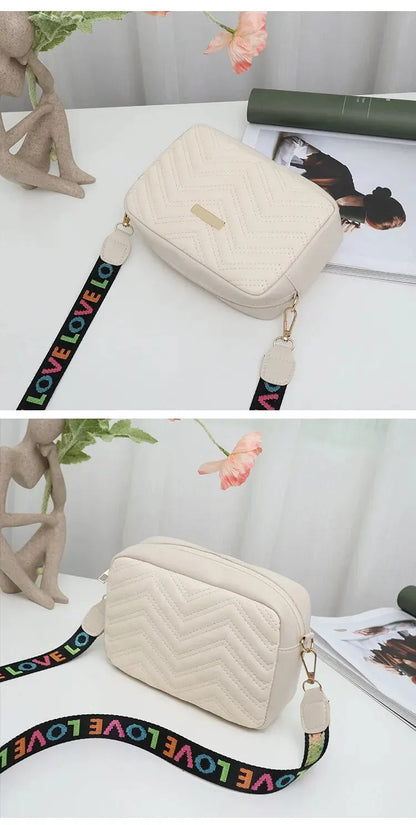 Rilibegan Embroidered Camera Bag With Shoulder Strap