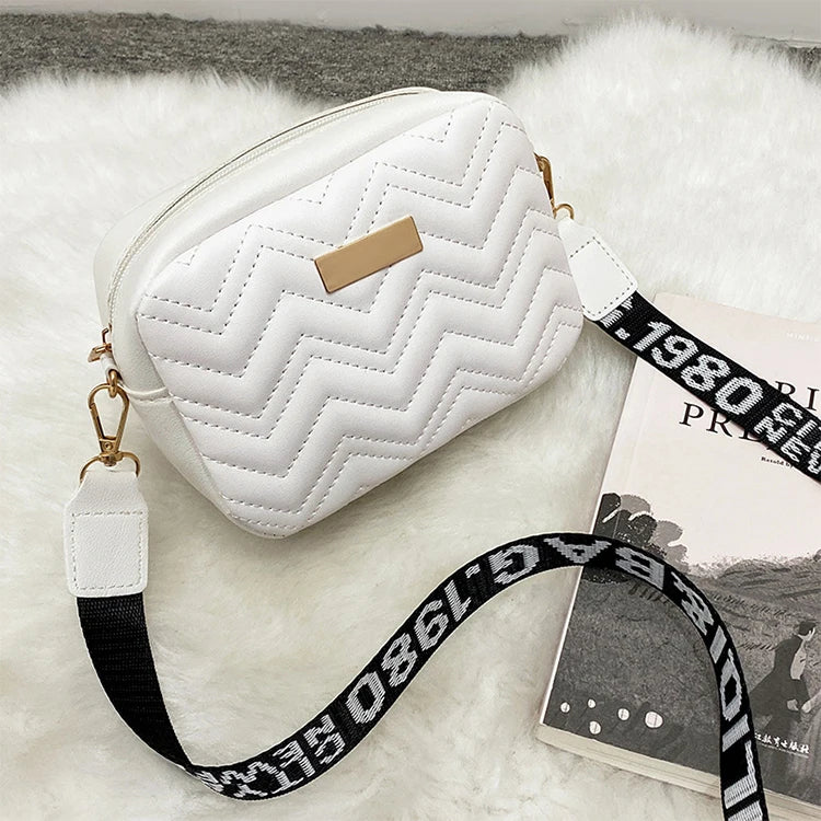 Wave Embroidery Square Bag for Women