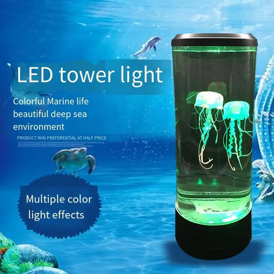 Jellyfish Lamp Color-Changing LED 7Colors Mood Aquarium Ocean Night Light