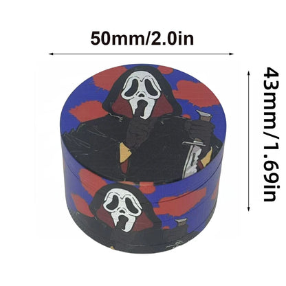 50mm Pink Ghost Herb Grinder Metal 4-layers