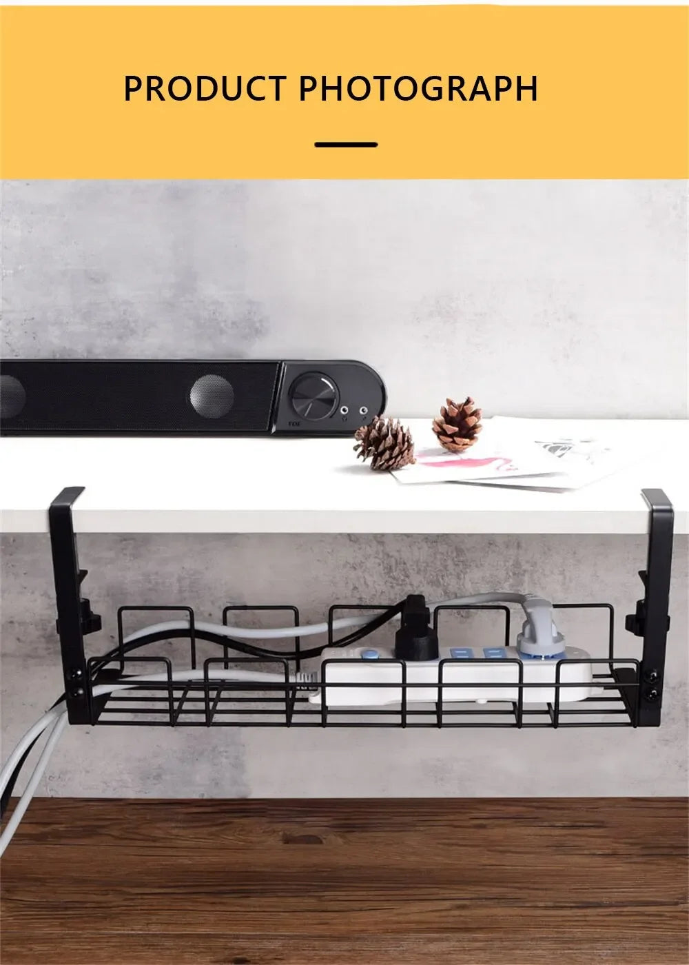 Metal Cable Storage Management Tray