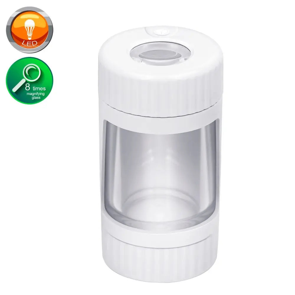 4 In 1 LED Tobacco Storage Jar with Grinder