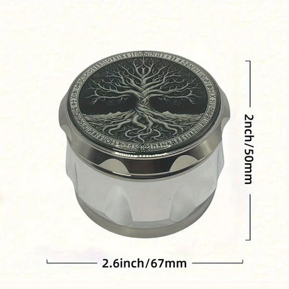 2.6inch Metal Tree Herb Grinder 4-Layers