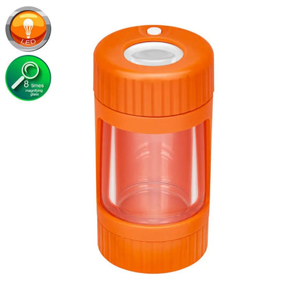 4 In 1 LED Tobacco Storage Jar with Grinder