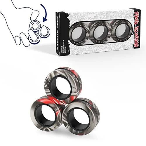 Magnetic Fidget Ring Set (3PCS)