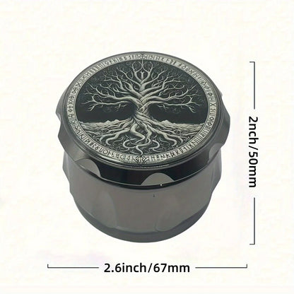 2.6inch Metal Tree Herb Grinder 4-Layers