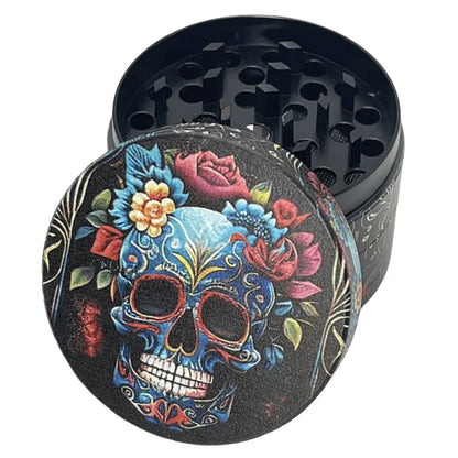 2inch Metal Skull Herb Grinder 4-Layers