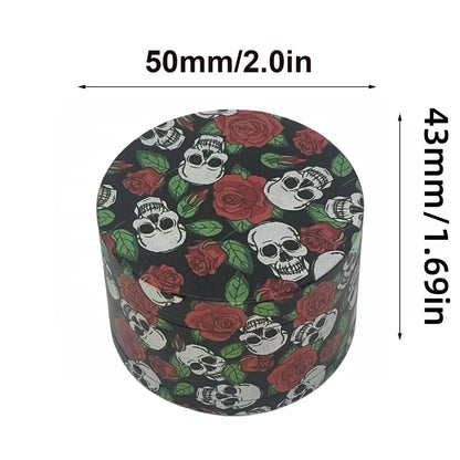 2inch Metal Skull Herb Grinder 4-Layers