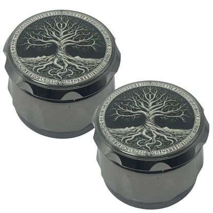 2.6inch Metal Tree Herb Grinder 4-Layers