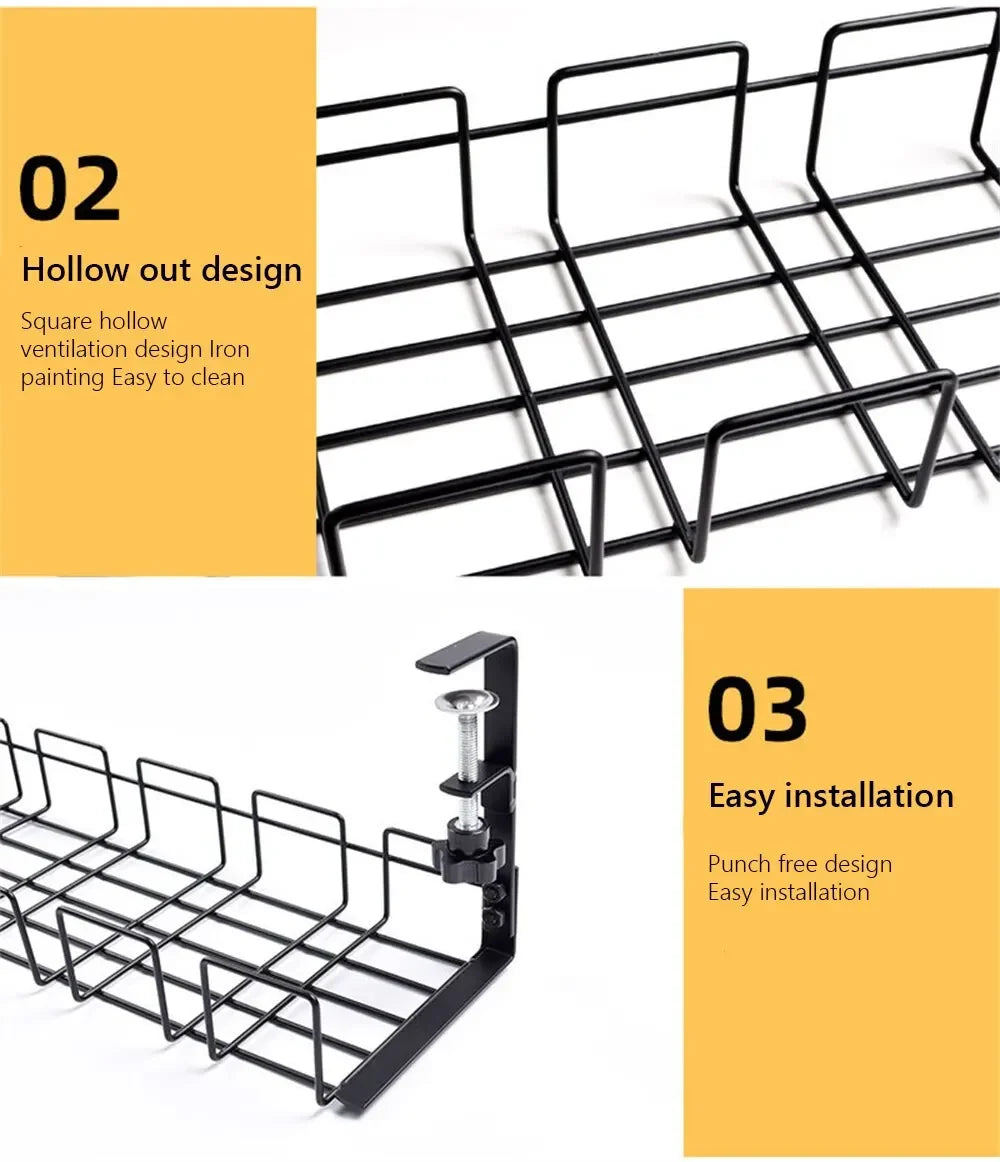 Metal Cable Storage Management Tray