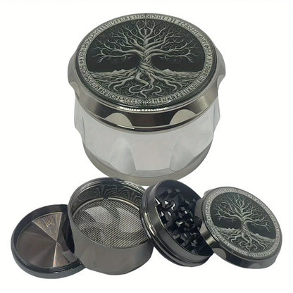 2.6inch Metal Tree Herb Grinder 4-Layers