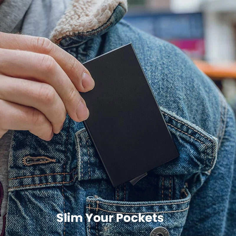 RFID Blocking Slim Pop-Up Wallet