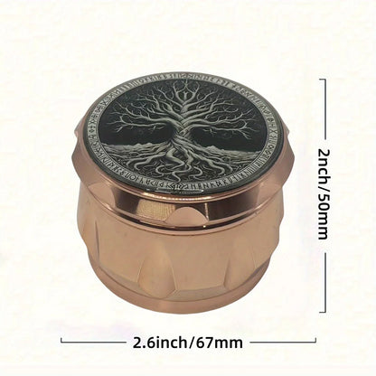 2.6inch Metal Tree Herb Grinder 4-Layers