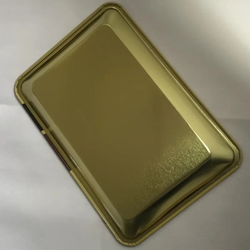 2-layer 50mm Herbal Tobacco Grinder Herb Metal Rolling Tray Kit