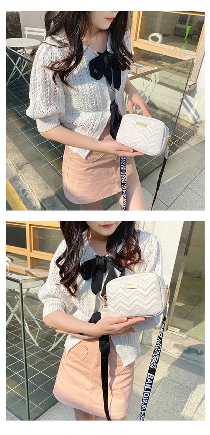 Wave Embroidery Square Bag for Women