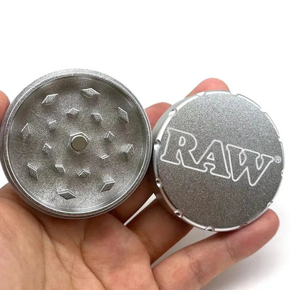 2-layer 50mm Herbal Tobacco Grinder Herb Metal Rolling Tray Kit