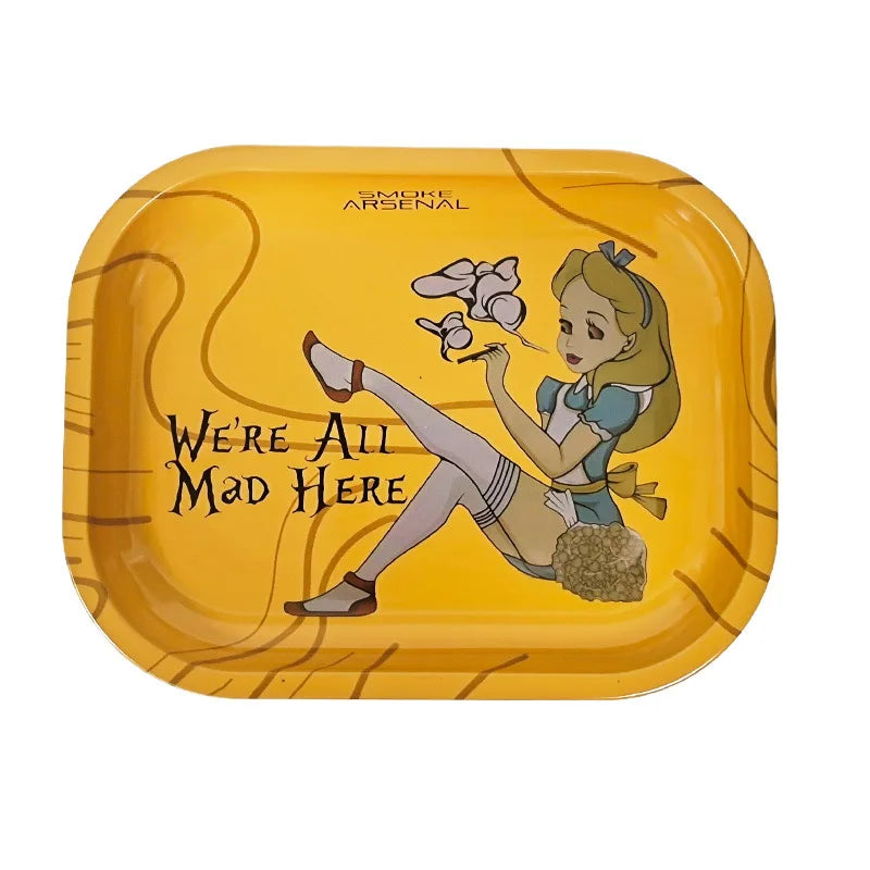 Household Metal Rolling Tray 18x14cm