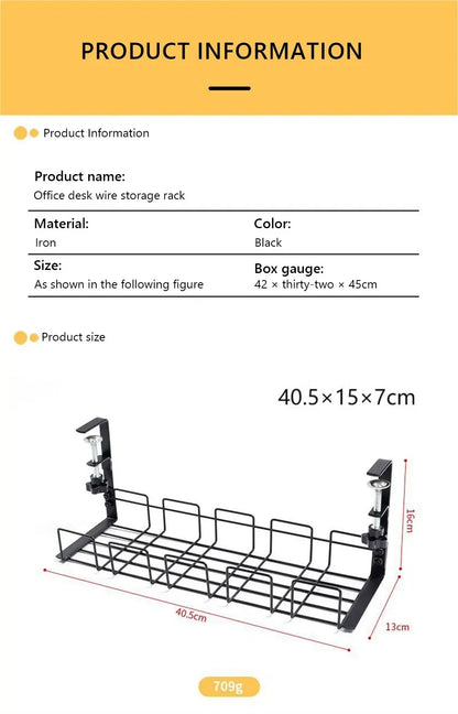 Metal Cable Storage Management Tray