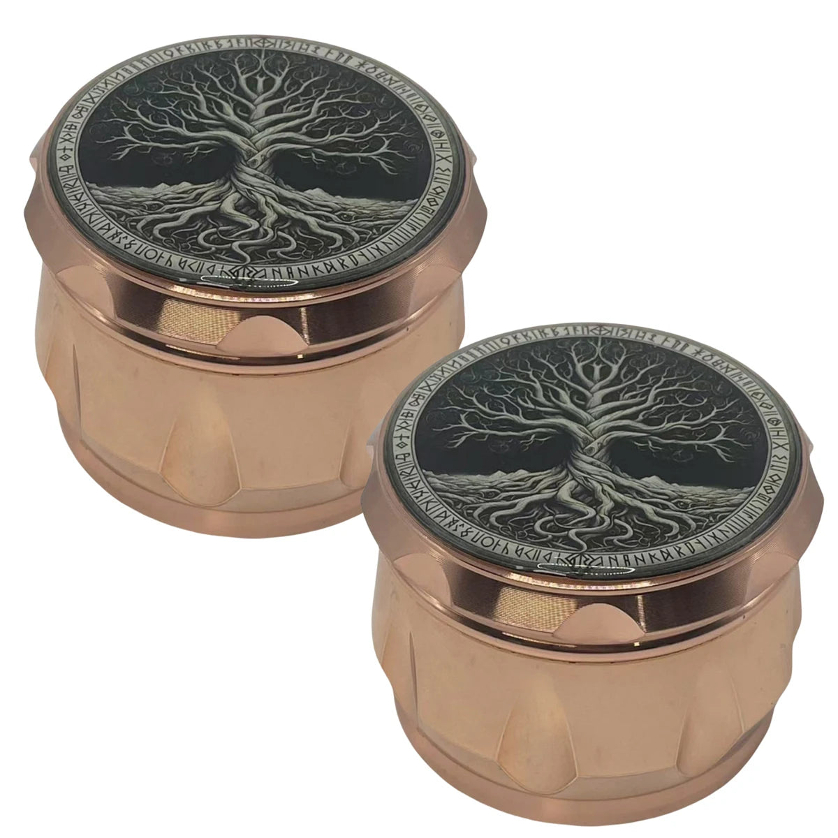 2.6inch Metal Tree Herb Grinder 4-Layers