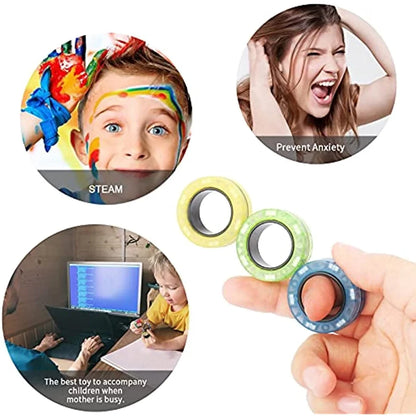 Magnetic Fidget Ring Set (3PCS)