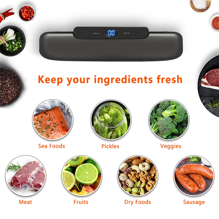 Food Vacuum Sealer with Free 10pcs Vacuum bags