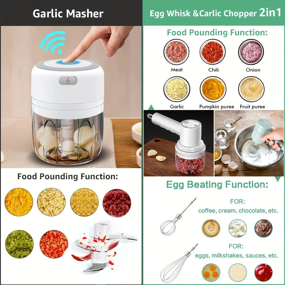 Mini Electric Kitchen Food Chopper