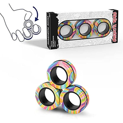 Magnetic Fidget Ring Set (3PCS)