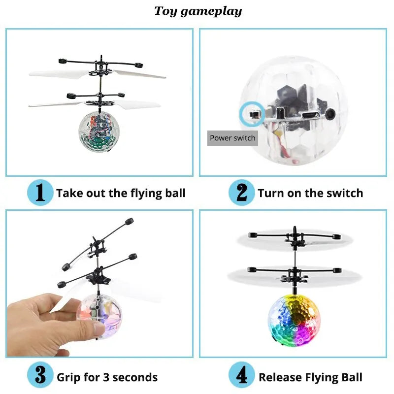 Led Light Suspension Crystal Ball