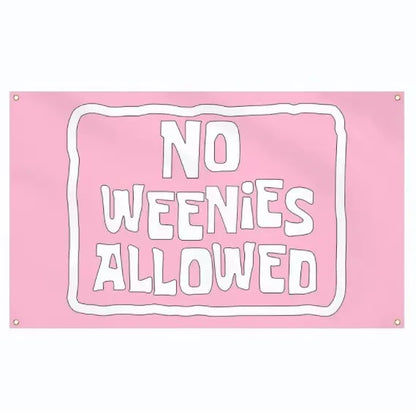 1Pcs 75x58cm Tapestry No Weenies Allowed Wall Hanging Tapestry