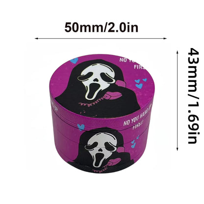 50mm Pink Ghost Herb Grinder Metal 4-layers