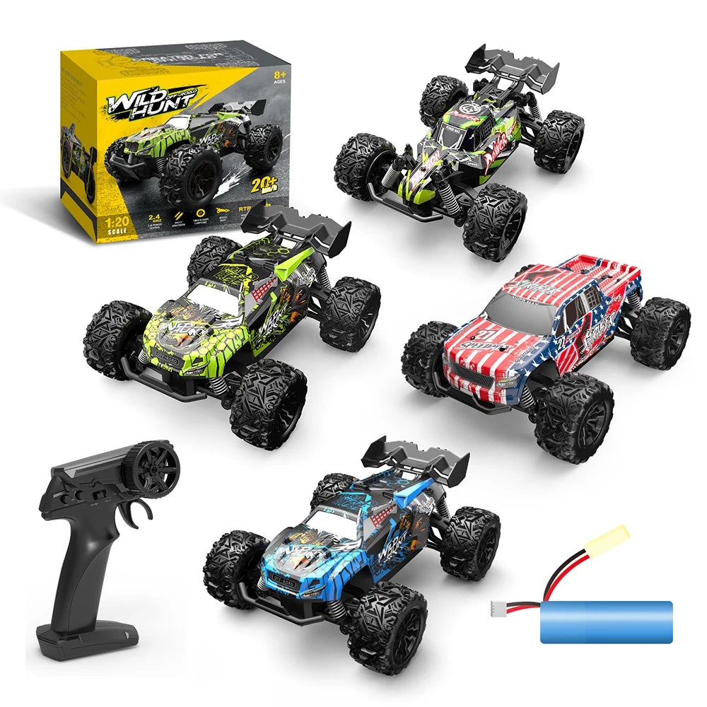 1:20 Off Road RC Car 2.4G Radio Remote Control Cars RTR High Speed Climbing Drift Remote Control Monster Truck Toys for Children