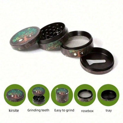 2inch Metal Skull Herb Grinder 4-Layers